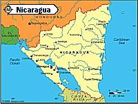 Click here for larger map of Nicaragua, Central America